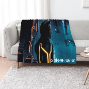 Custom Name Tron Legacy Blanket Soft Gift Blanket Home Decoration Sofa Blanket Bedding Living Room