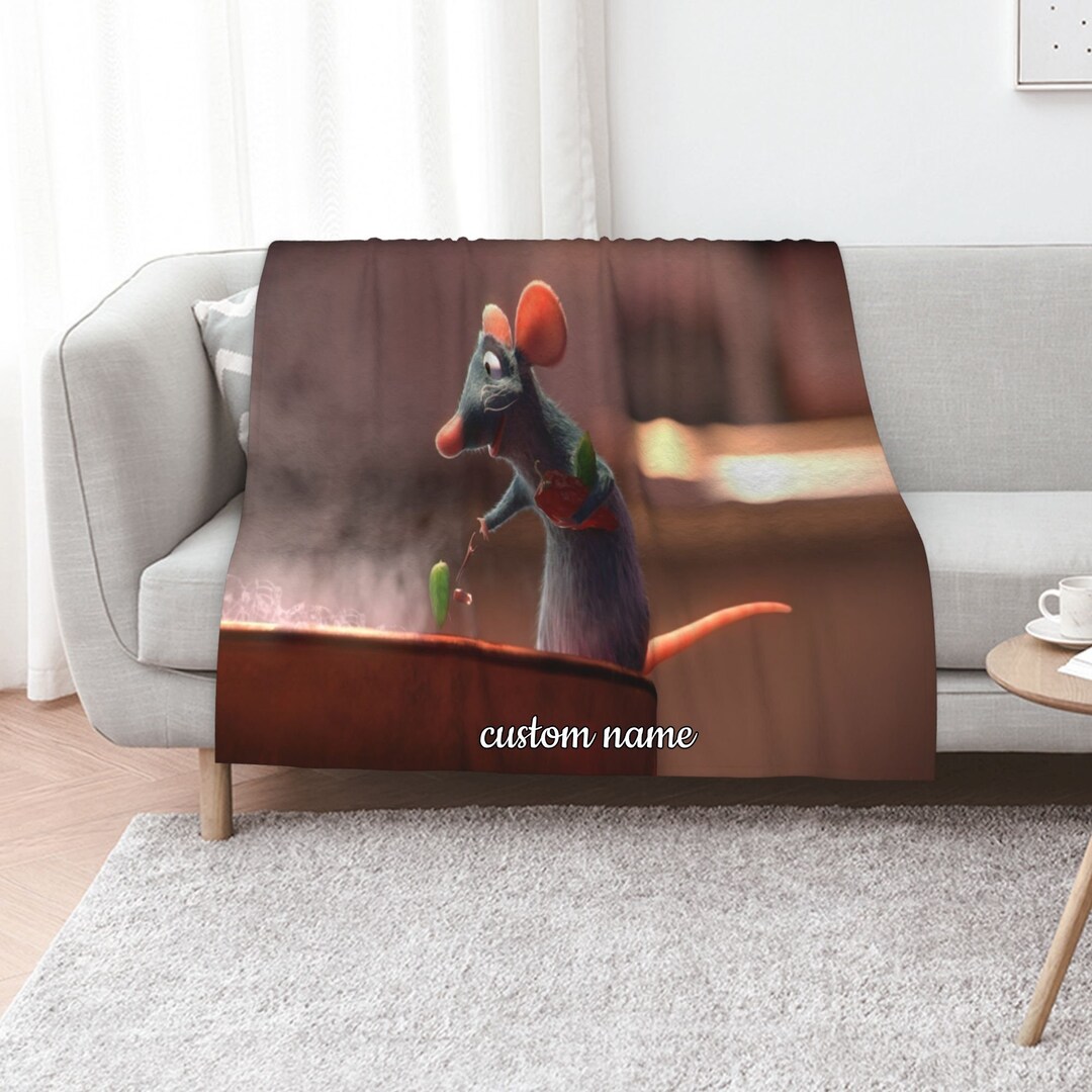 Custom Name Disney Ratatouille Blanket Soft Gift Blanket Home