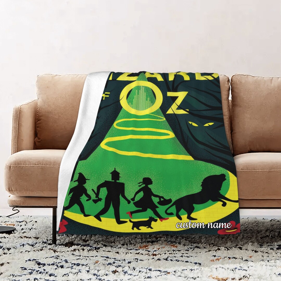 Custom Name the Wizard of OZ Blanket Soft Gift Blanket Home Decoration