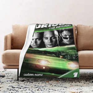 Custom Name The Fast And The Furious Blanket Soft Gift Blanket Home Decoration Sofa Blanket Bedding Living Room