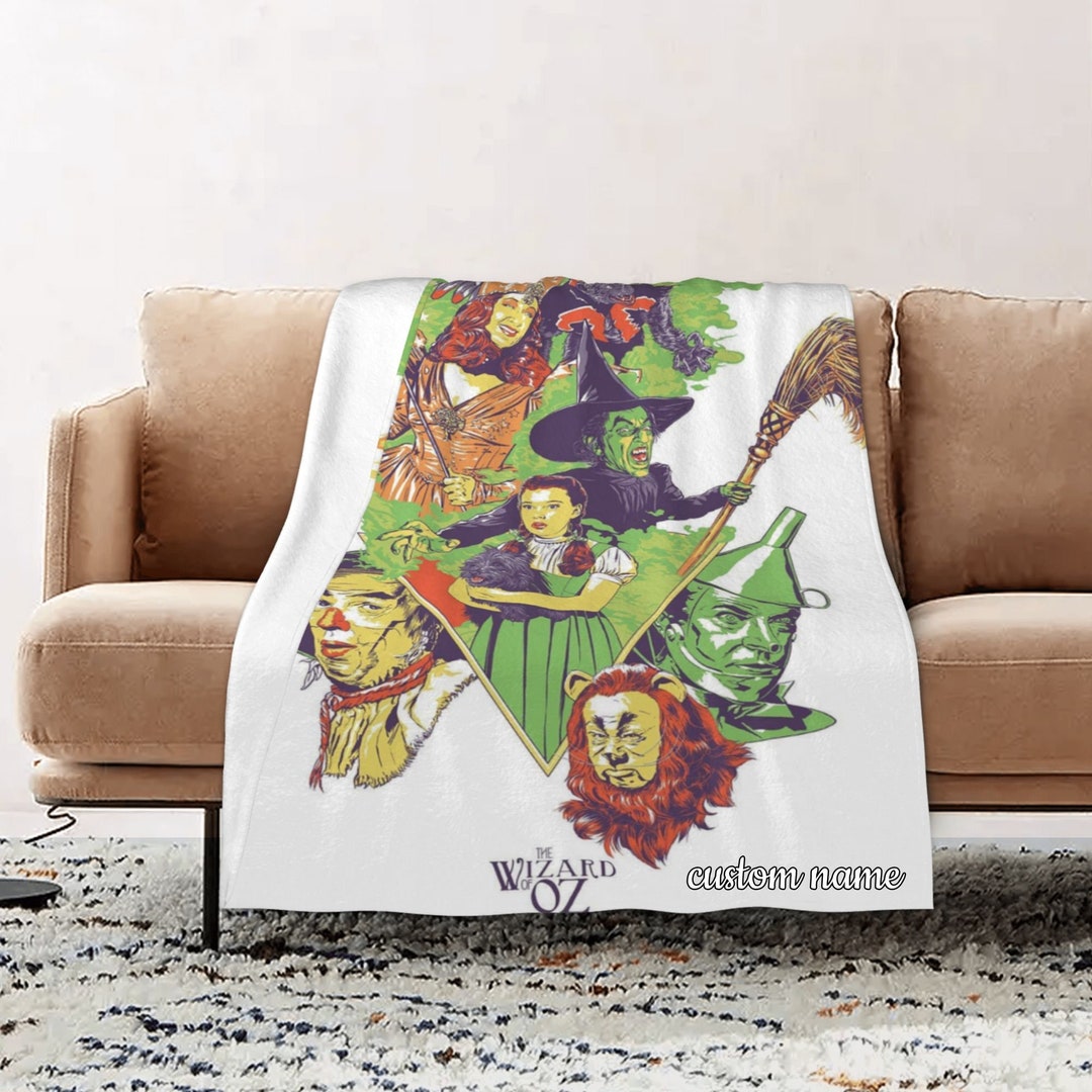 Custom Name the Wizard of OZ Blanket Soft Gift Blanket Home Decoration