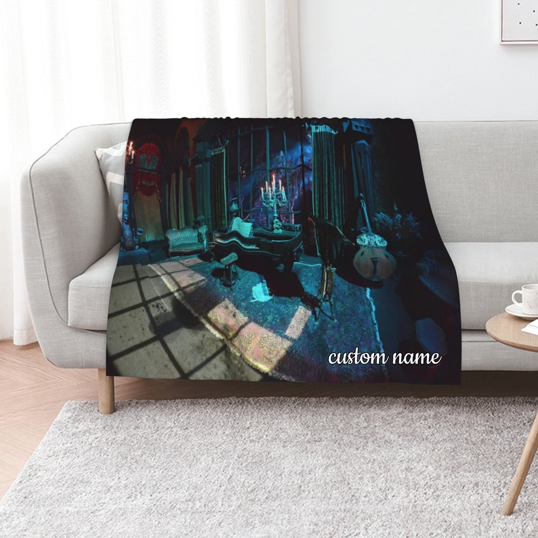Custom Name Disney the Haunted Mansion Blanket Soft Gift Blanket Home Decoration Sofa Blanket
