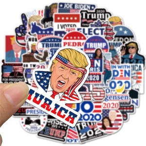 100Pcs American 2024 Trump Stickers,Decorative Stickers For Water Bottles,Luggage,Notebooks,Cartoon Stickers Gifts