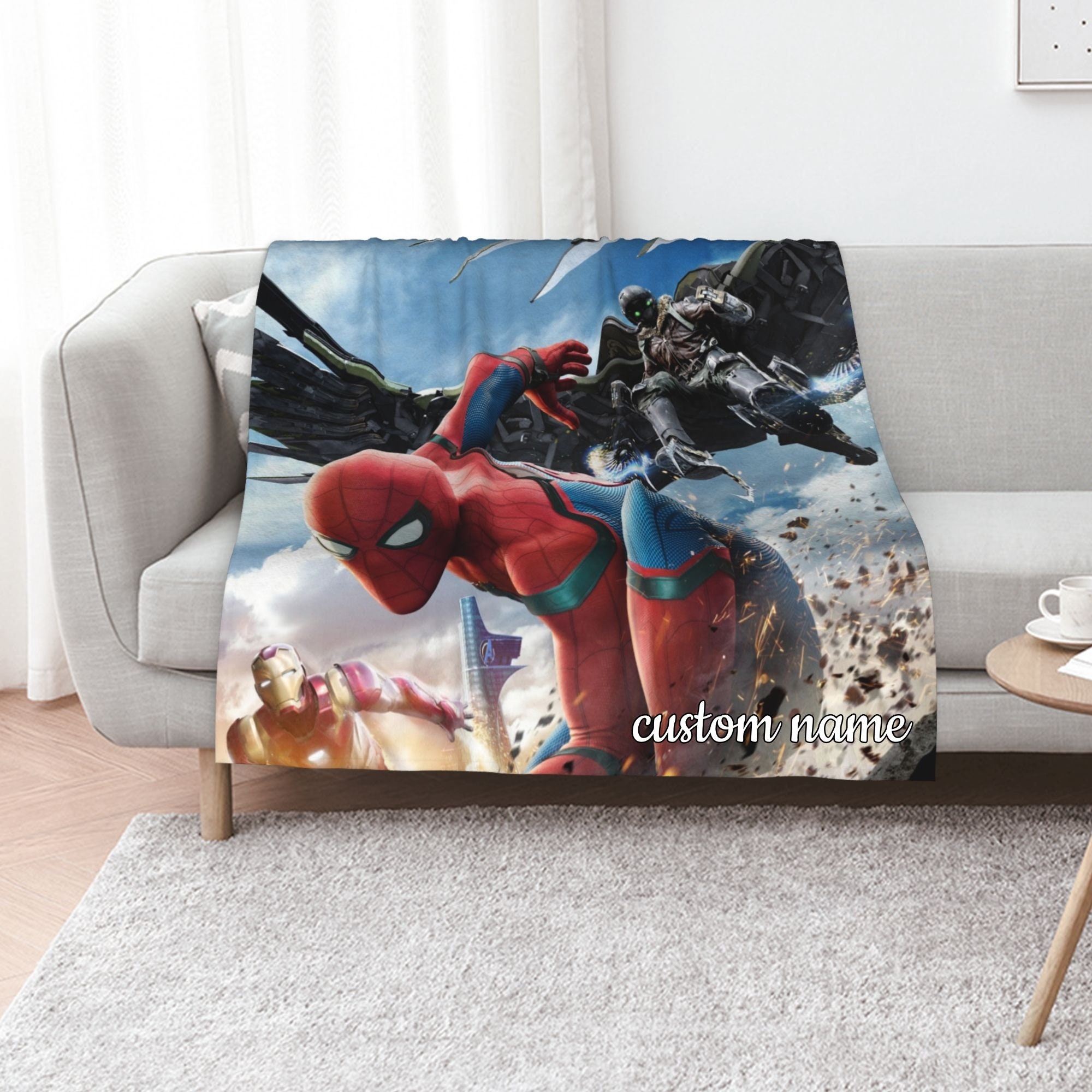 Spiderman blanket online and pillow