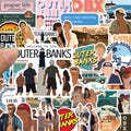 100Pcs TV Outer Banks Stickers,Decorative Stickers,Waterproof Laptop Stickers,TV Sticker for Kids Toys Gifts product logo