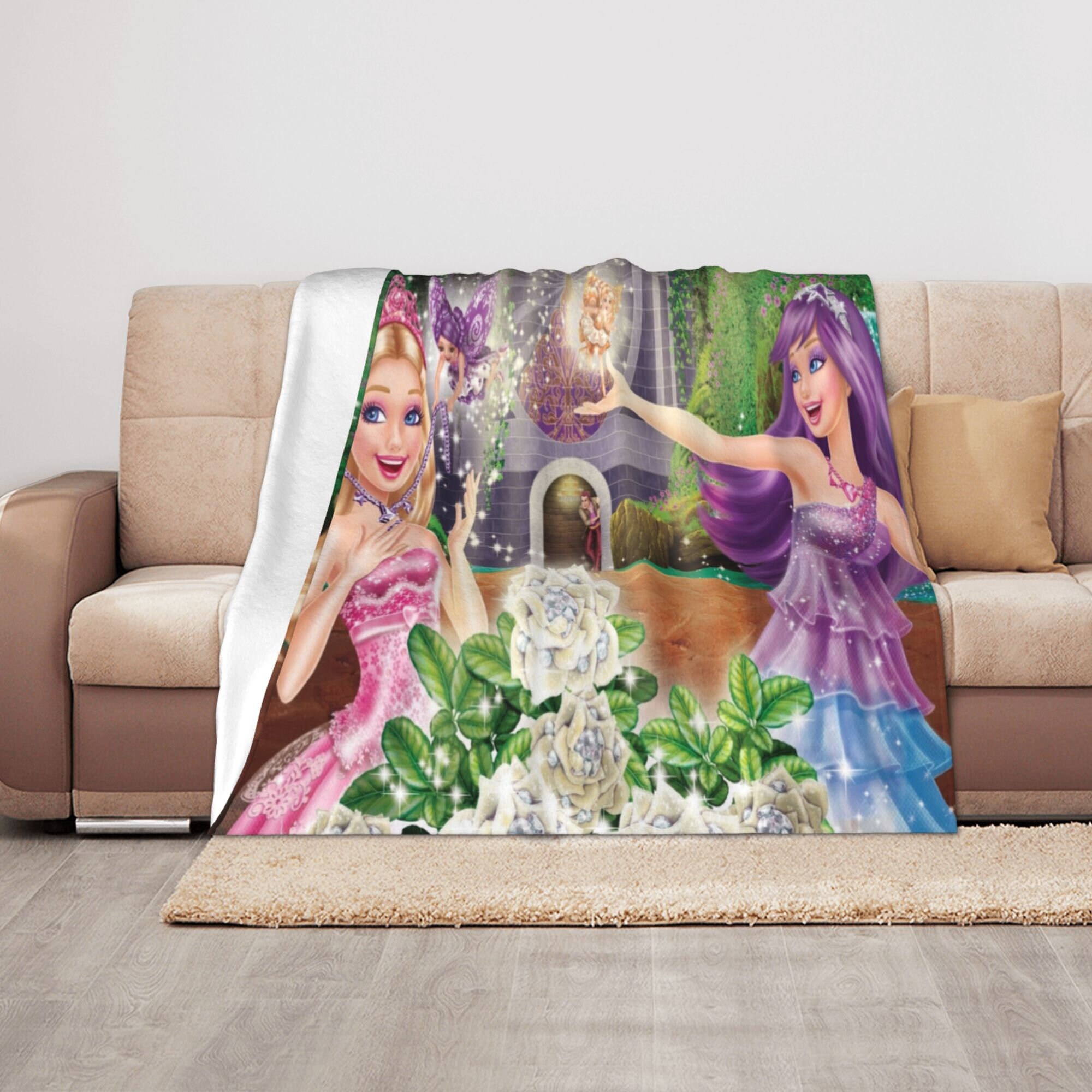 Custom Name Barbie Blanket Home Decoration Sold By Benoite Impresario Custom name barbie blanket home decoration sold by benoite impresario