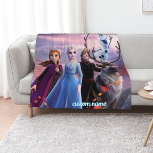 Custom Name Princess Frozen Blanket – Uniwiin Store - Unique Gifts Family