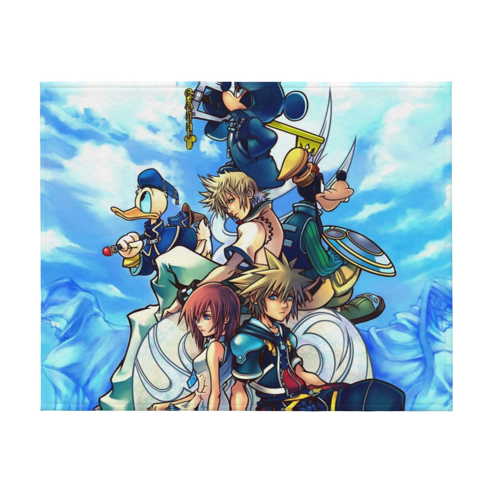 Custom Name Disney Kingdom Hearts Blanket Soft Gift Blanket Etsy