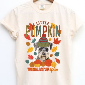 Schnauzer Shirts Fall, Mini Schnauzer Mom Gift,Miniature Schnauzer T Shirt,Schnauzer Mama Thanksgiving Tee,Schnauzer Mom Tshirt,Fall Dog Tee