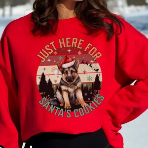 German Shepherd Christmas Sweatshirt, German Shepherd Mom Gift, German Shepherd Mom Shirt,Dog Mom Gift Christmas,Cute German Shepherd Tshirt