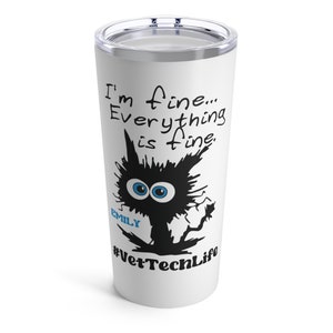Personalized Vet Tech Gift, Custom Vet Tech Travel Mug, Customized Gift for Vet Tech Crew, Funny Vet Tech Week Gift, Vet Tech Grad Tumbler