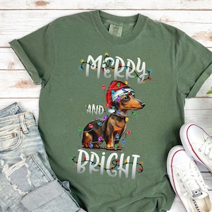 Dachshund Shirts Christmas, Gifts for Doxie Mom, Weiner Dog Gifts, Doxie Mama Tshirt, Dachshund Mom Tee,Dachshund Christmas Gift,Funny Doxie