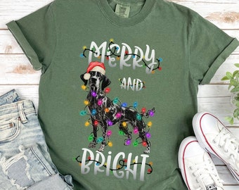 German Shorthaired Pointer Christmas Shirt,GSP Mom Gifts,Cute German Pointer Tshirt,Dog Mom Gift,GSP Mama T Shirt,Funny GSP Dad Tee,Gsp Gift