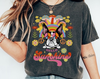 Boston Terrier Mom Shirt, Funny Boston Terrier T-Shirt, Boston Terrier Dad Shirt, Vintage Boston Terrier Tshirt, Gift for Dog Lover Tee