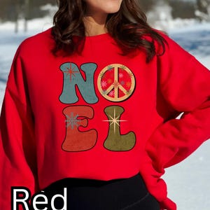 Noel Sweatshirt, Christian Christmas Sweater,Jesus Christmas Sweatshirt,Believe Christmas Sweatshirt,Noel Shirt,Groovy Christmas,Holiday Tee