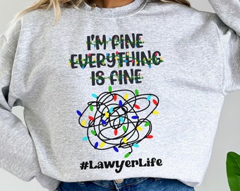 Lawyer Sweatshirt Christmas Gift, Attorney Gift, Law Student Gift, Attorney Shirt, Law Student Shirt,Funny Lawyer Gift,Law School Graduation