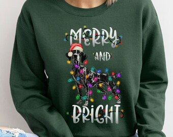 German Shorthaired Pointer Christmas Sweatshirt, Gift for GSP Mom, Dog Mom Gift, GSP Mama Shirt, Funny GSP Dad TShirt, Cute Gsp Sweater