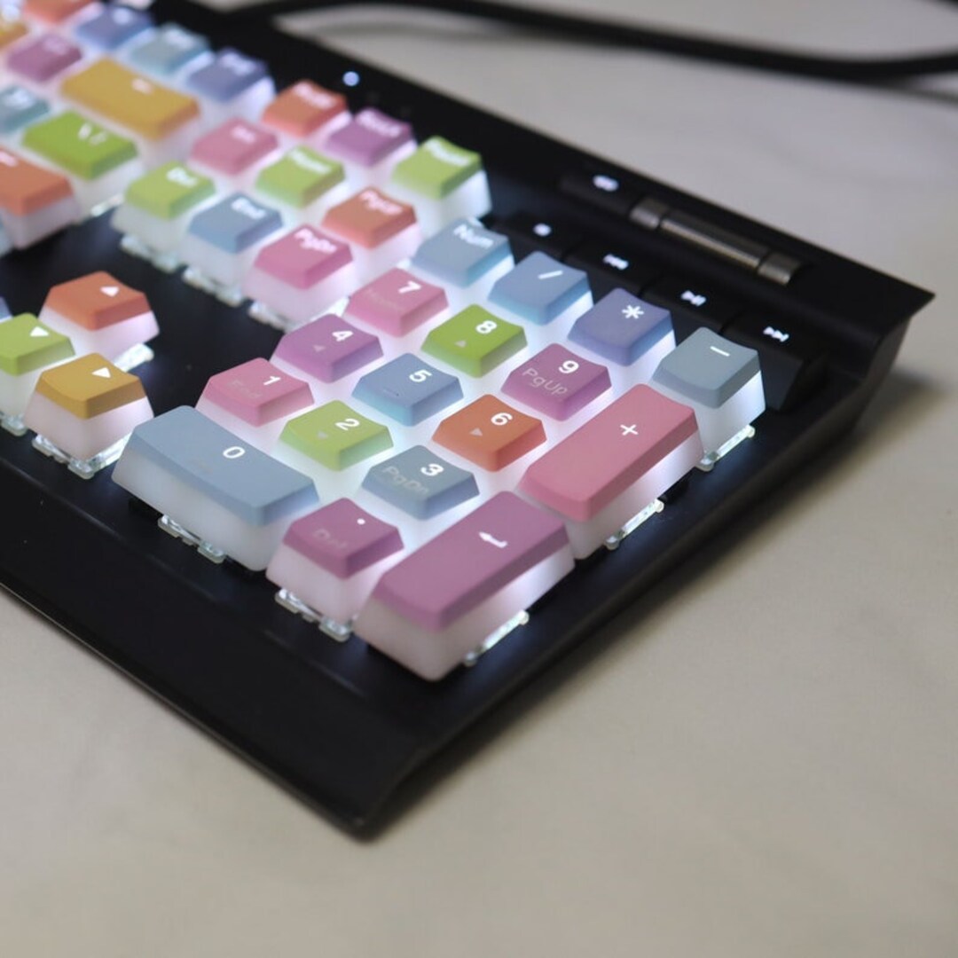 Pudding Keycaops 108pcs Double Shot Pudding-style Keycap Set PBT Keycap Pink - Etsy