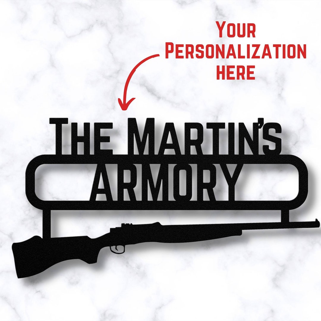Personalized Gun Signs Gun Room Sign Gun Lovers Gift gun Etsy