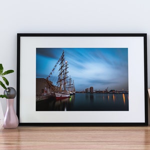 Antwerp port landscape wall art high quality printable photography