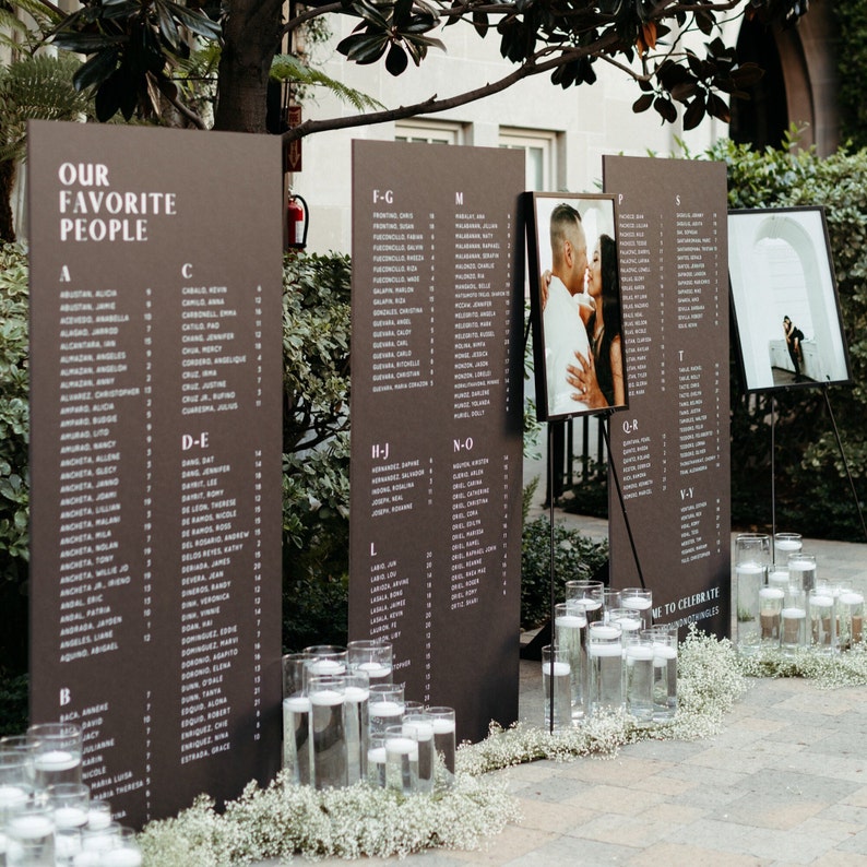 Custom Seating Chart DESIGN & PRINT Etsy