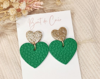 BO heart in recycled leather