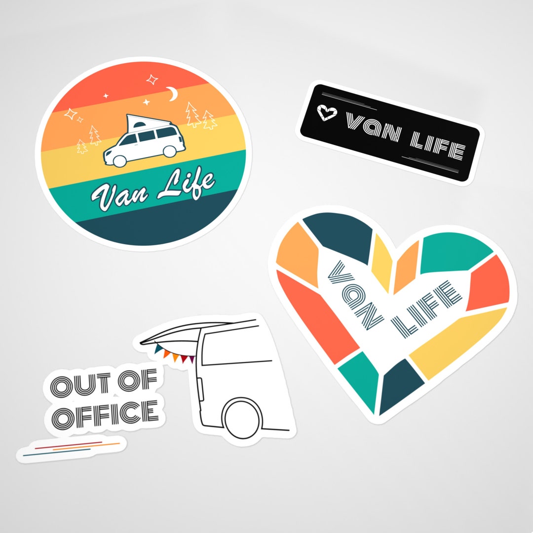 Van Life Sticker Set 4 Stickers / Camper Vanlife Accessory - Etsy