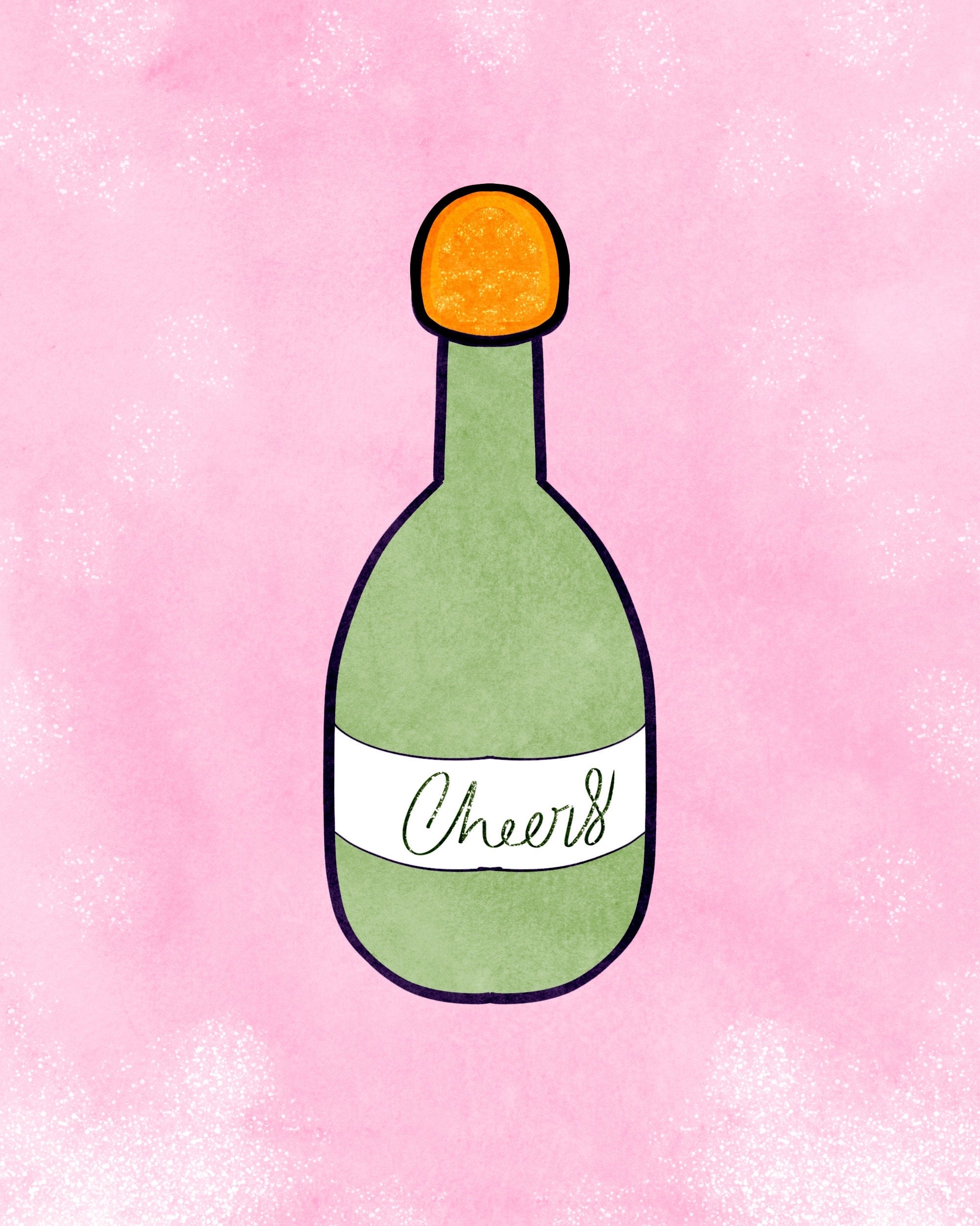 Champagne Bottle With Bow Cookie Cutter, Fondant Cutter, Bridal Shower