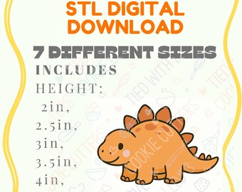 STL DATEI Dinosaurier Ausstecher, Ausstecher Ausstechform, 3D Ausstechform, Stegosaurus
