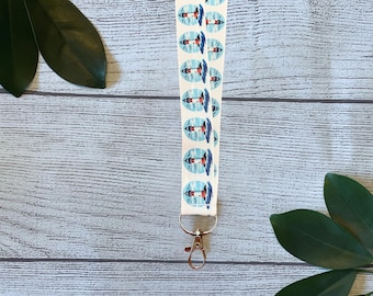 Lighthouse Lanyard: Coastal Ocean Badge Holder