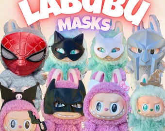 3D Printed Masks, Headbands, Plush Doll Accessory, Costume, Cute, Bat Mask, Stocking Stuffer, Gift under 20