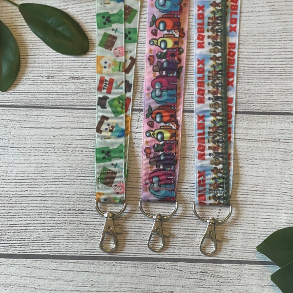 Video Game Lanyard, Gift for Gamers, Badge Holder, Lightweight, Gift Under 10, Stocking Stuffer