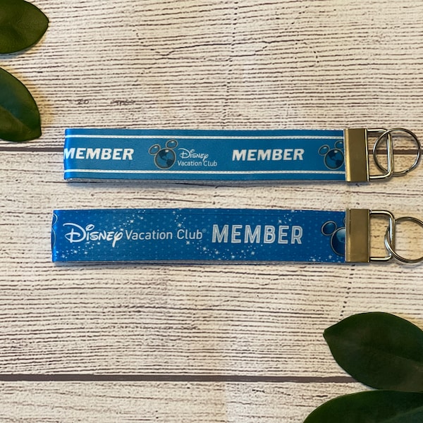 Vacation Club Key Wristlet, DVC Key Fob, Keychain, Gift for Members, Gift under 10, Limited Quantity