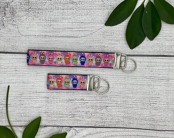 Pointy Ear Character Wristlet: Mischievous Elf Keychain Fob