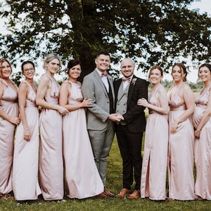Blush tone bridesmaid dresses clearance