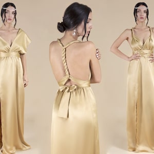 Gold Bridesmaid Dress Etsy