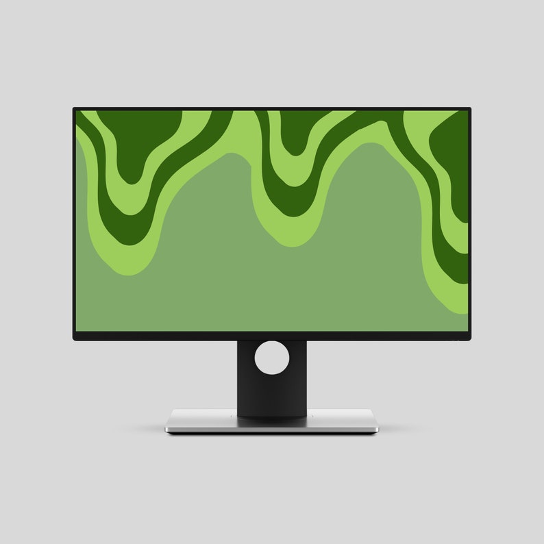 Green Drip Wallpaper Etsy