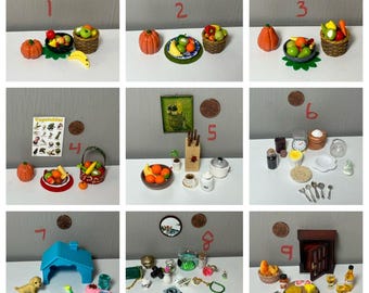 DOLLHOUSE ACCESSORIES SETS 1:12 scale