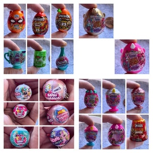 Mini Brand Mini Balls, Rainbowcorns, Rose Gold Items, Gold, Lava, slime