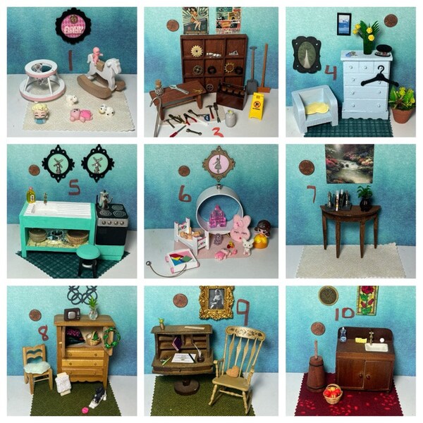 Miniature Dollhouse Furniture - Etsy