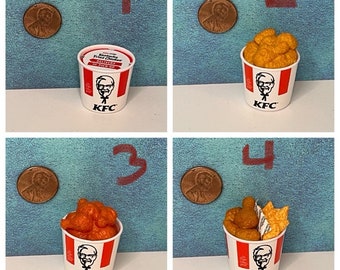 ラストですKFC風ミニチュアフードセット ミニハンバーガーフードおもちゃセット - シミュレーションKFCモデル