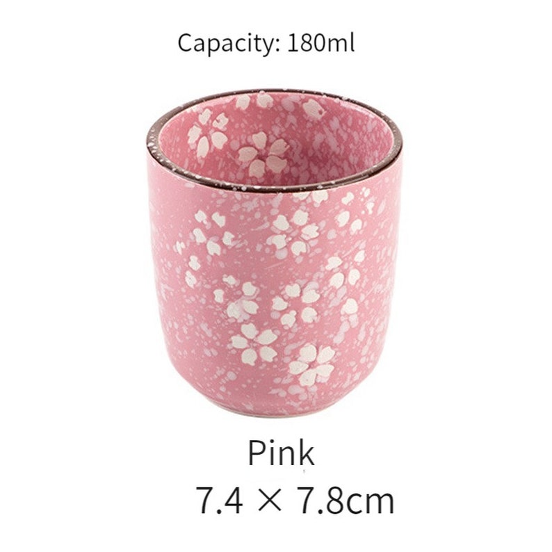 Hongkejapanese Ceramic Cups Glazed Yunomi Tea Cups Handmade Etsy