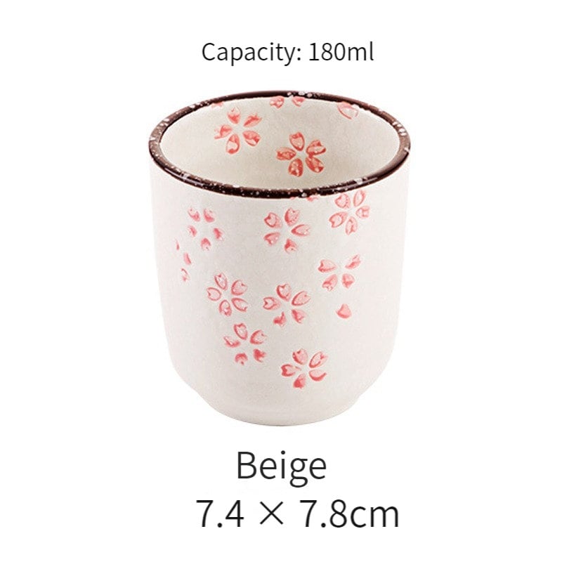 Hongkejapanese Ceramic Cups Glazed Yunomi Tea Cups Handmade Etsy