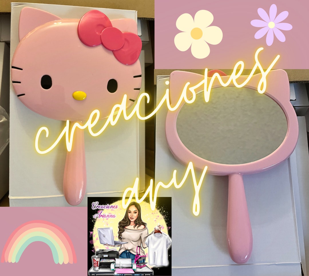 Hello Kitty Handheld Mirror Gatita Espejo Etsy