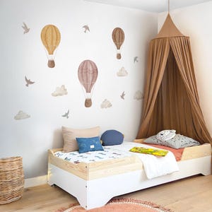 Boho Hot Air Balloon Wall Decals: Nursery Decor