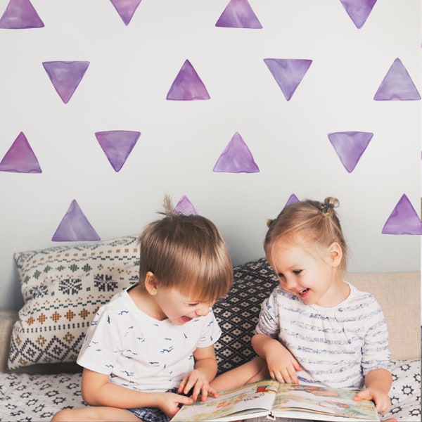 Triangle Wall Decals - Etsy