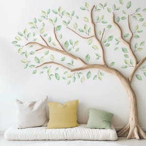 Stickers Muraux Feuilles Tombantes, Stickers Muraux Feuilles Boho, Stickers Muraux Nature, Stickers Muraux Pépinière