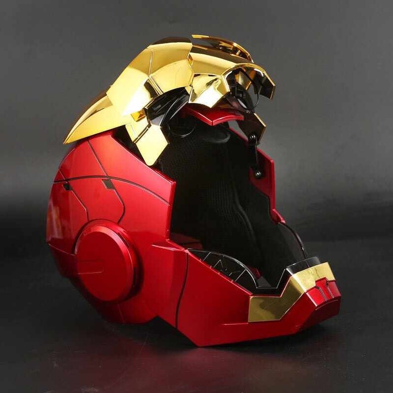 Golden Color Deluxe Edition Iron Man Mk5 Helmet Mask Wearable Etsy UK