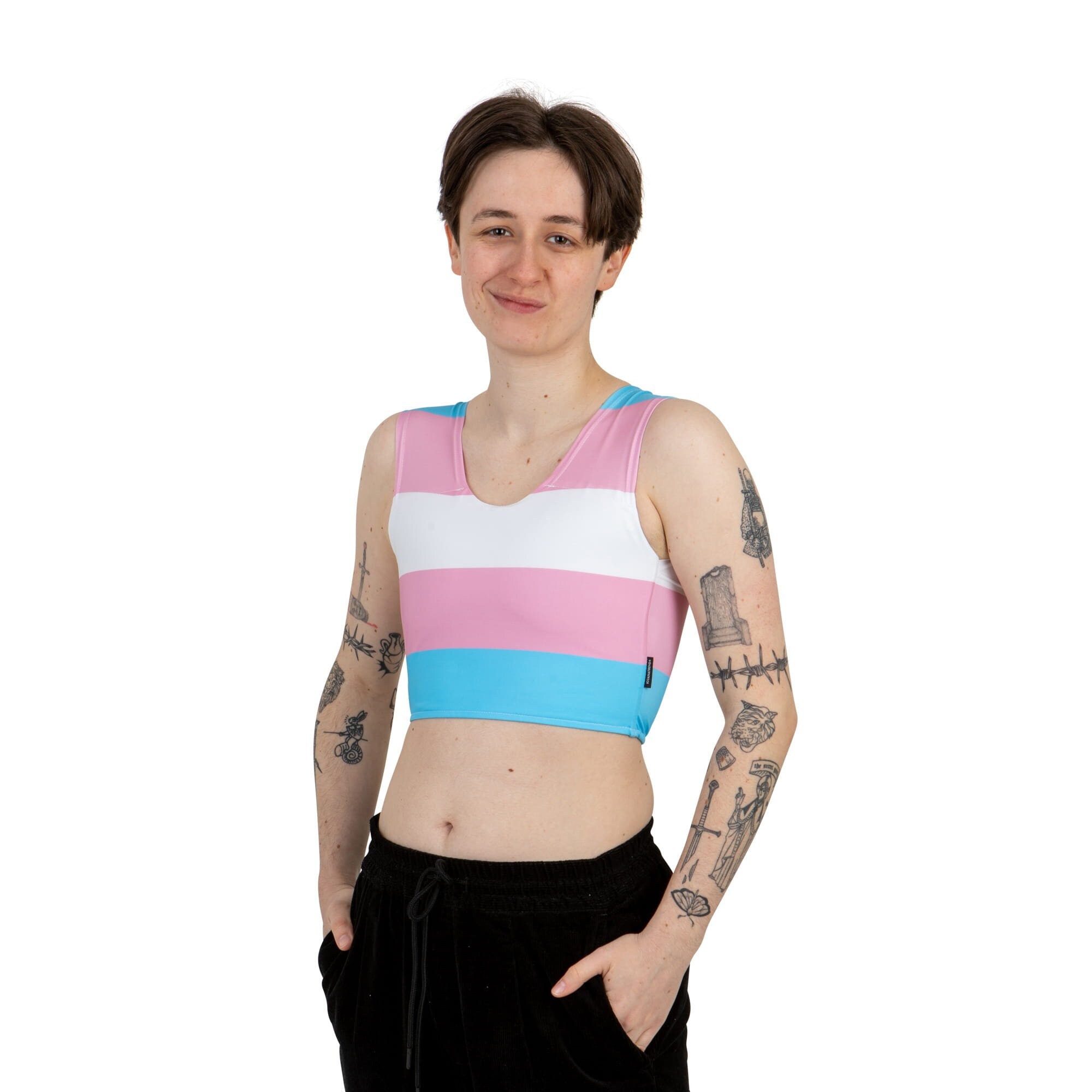 BINDER SPORT Transgender Flag, Short 