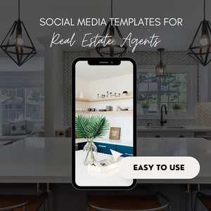 Real Estate Social Media Template | Real Estate Templates | Real Estate Instagram Post | Realtor Social Media